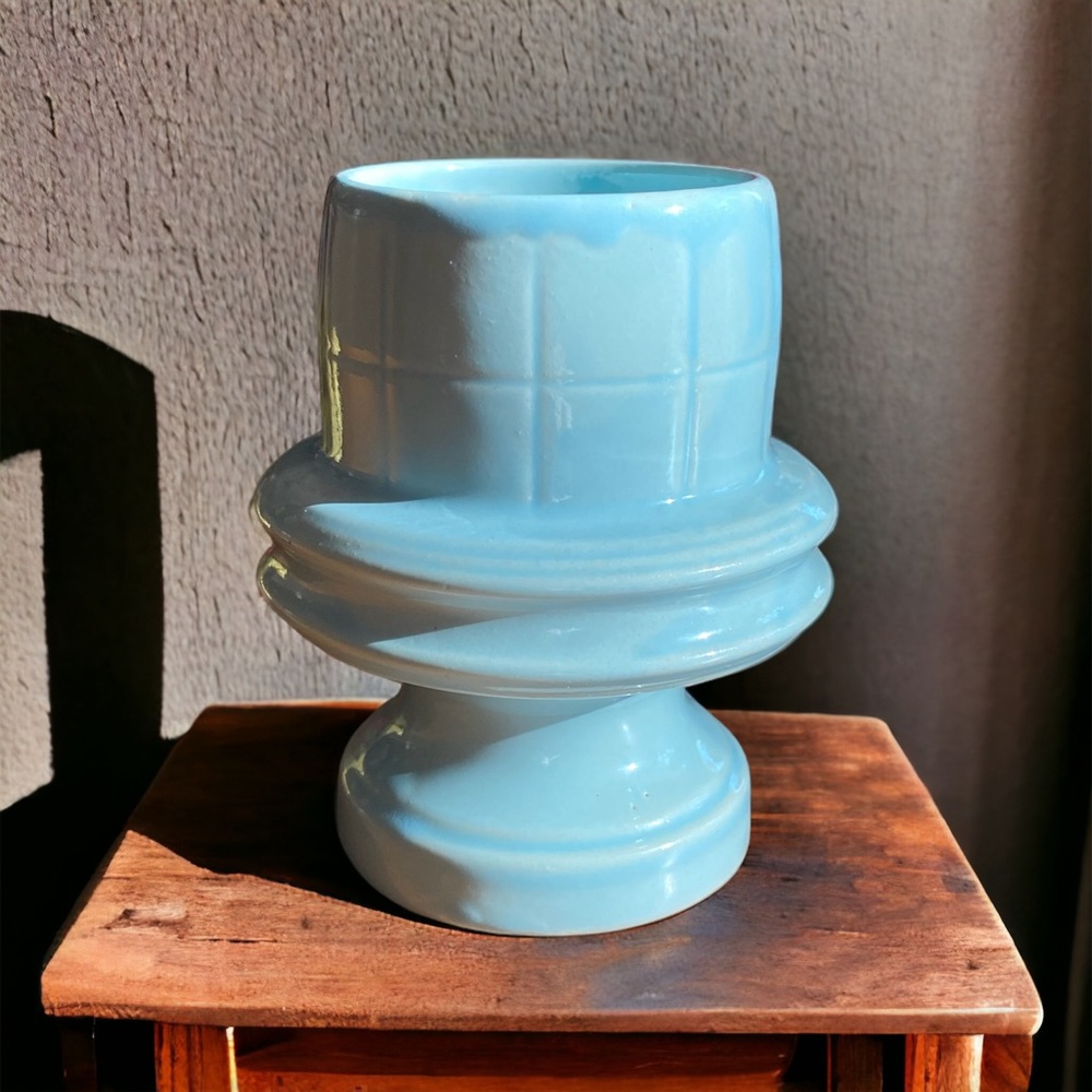 Vintage Polaris Glass Insulator Light Blue 4.5” - MINT